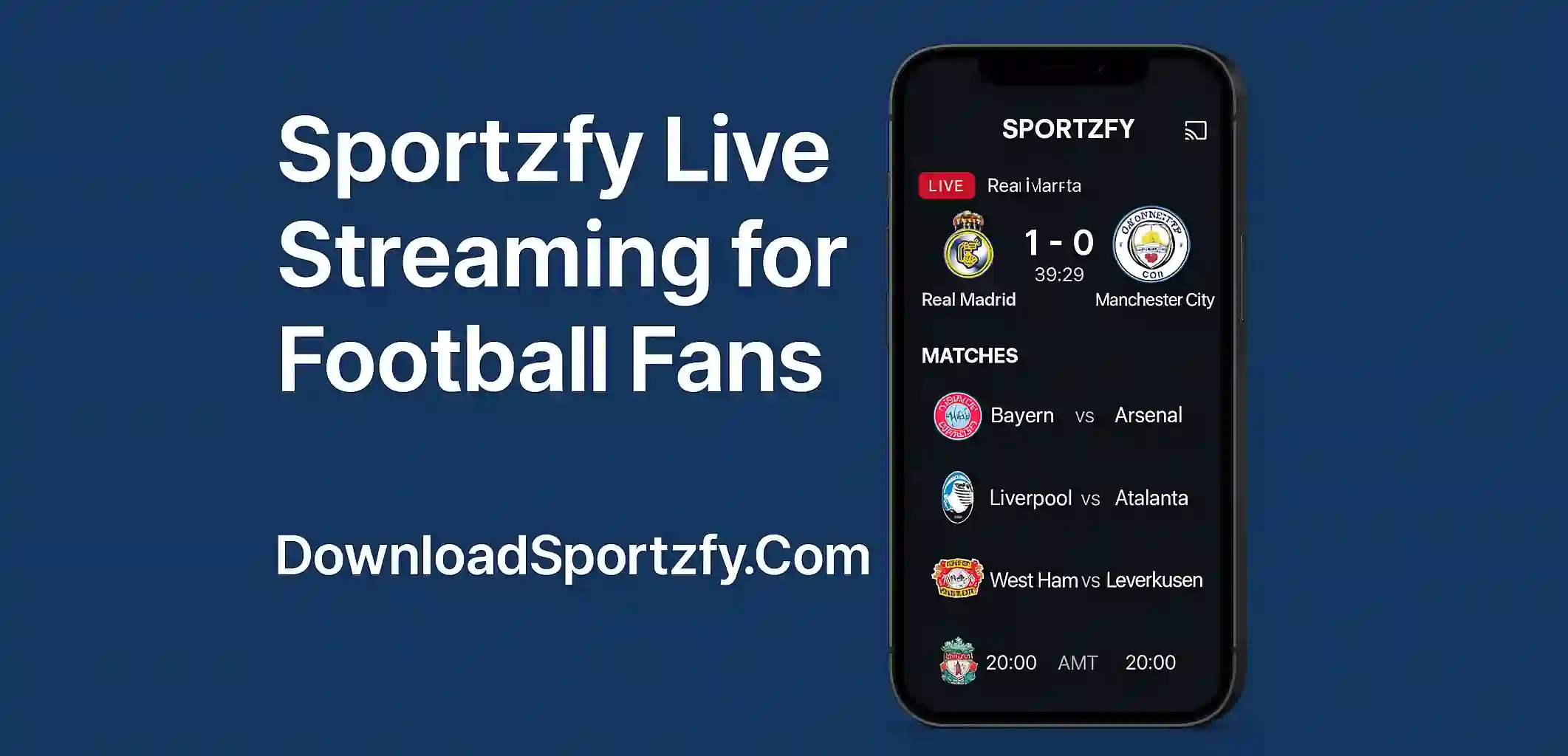 Sportzfy Live Streaming for Football Fans